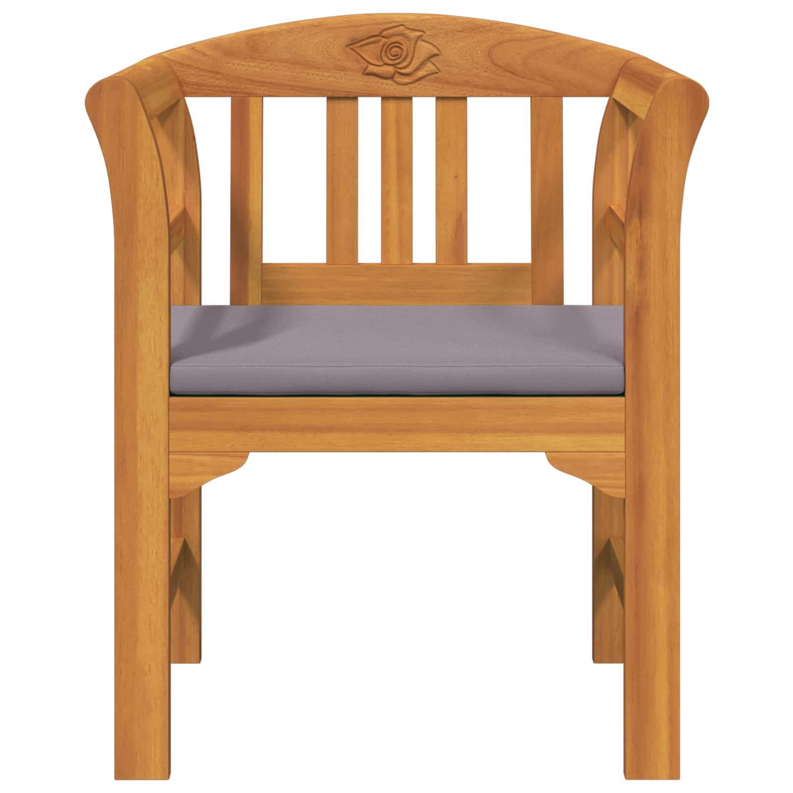 Klupa s ružama Prirodna 68,5 x 46 x 82,5 cm Čvrsto drvo akacije