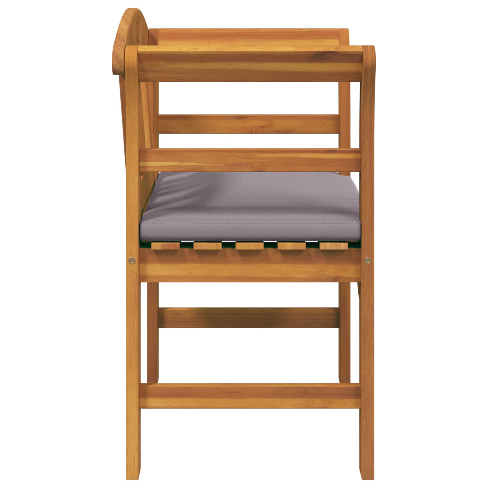 Klupa s ružama Prirodna 68,5 x 46 x 82,5 cm Čvrsto drvo akacije
