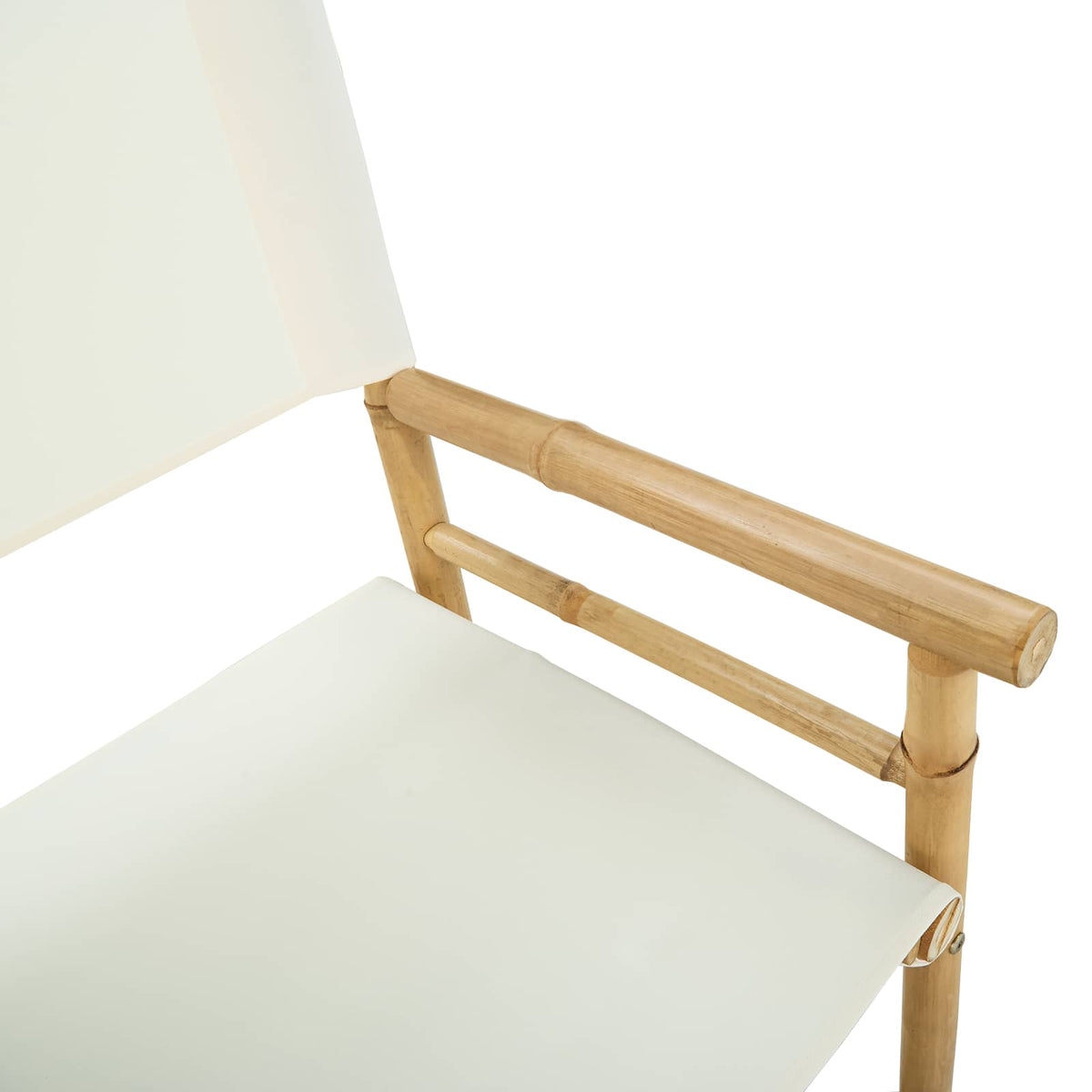 Sklopiva stolica za direktore 2 pcs Prirodna Bambus