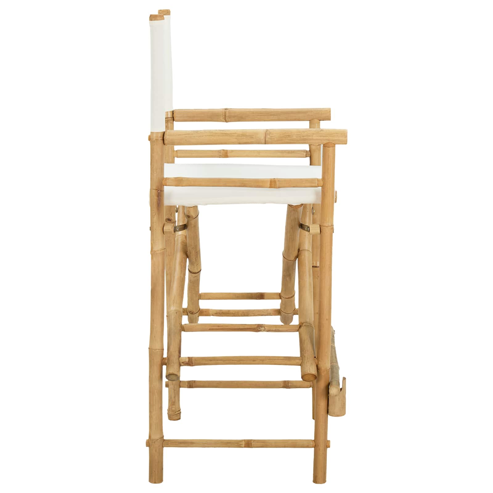Sklopiva stolica za direktore 2 pcs Prirodna Bambus