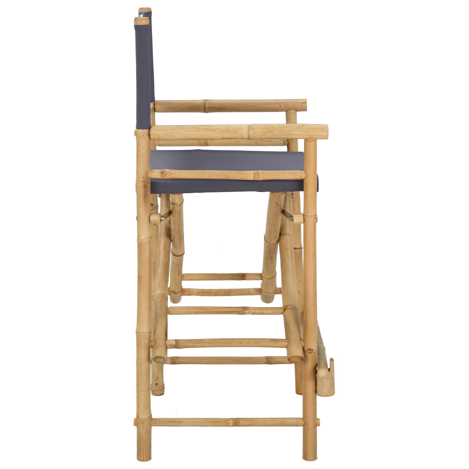 Sklopiva stolica za direktore 2 pcs Prirodna Bambus