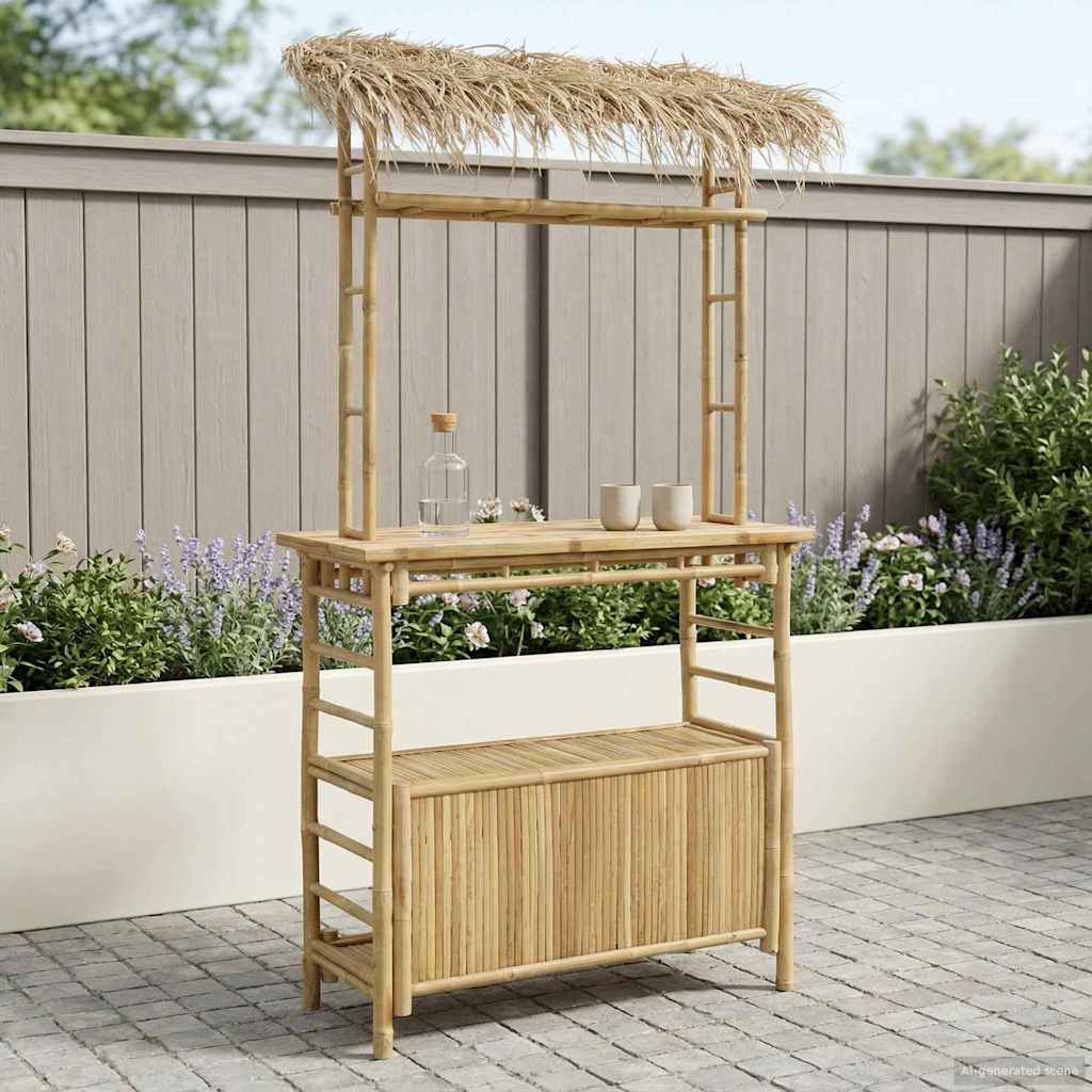 Vanjski bar stol Prirodna 110 x 50 x 209 cm Bambus