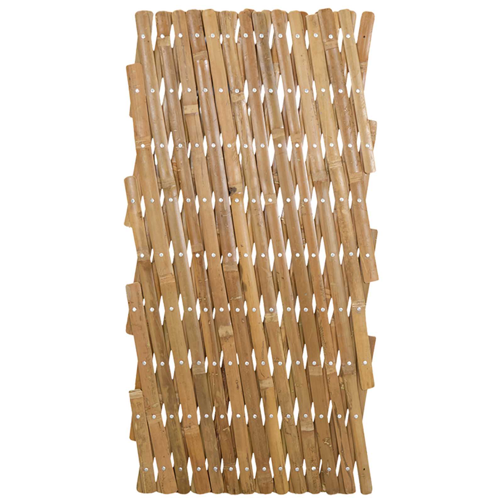 Proširiva rešetkasta ograda 2 pcs Svijetlosmeđa 100 x 105 cm
