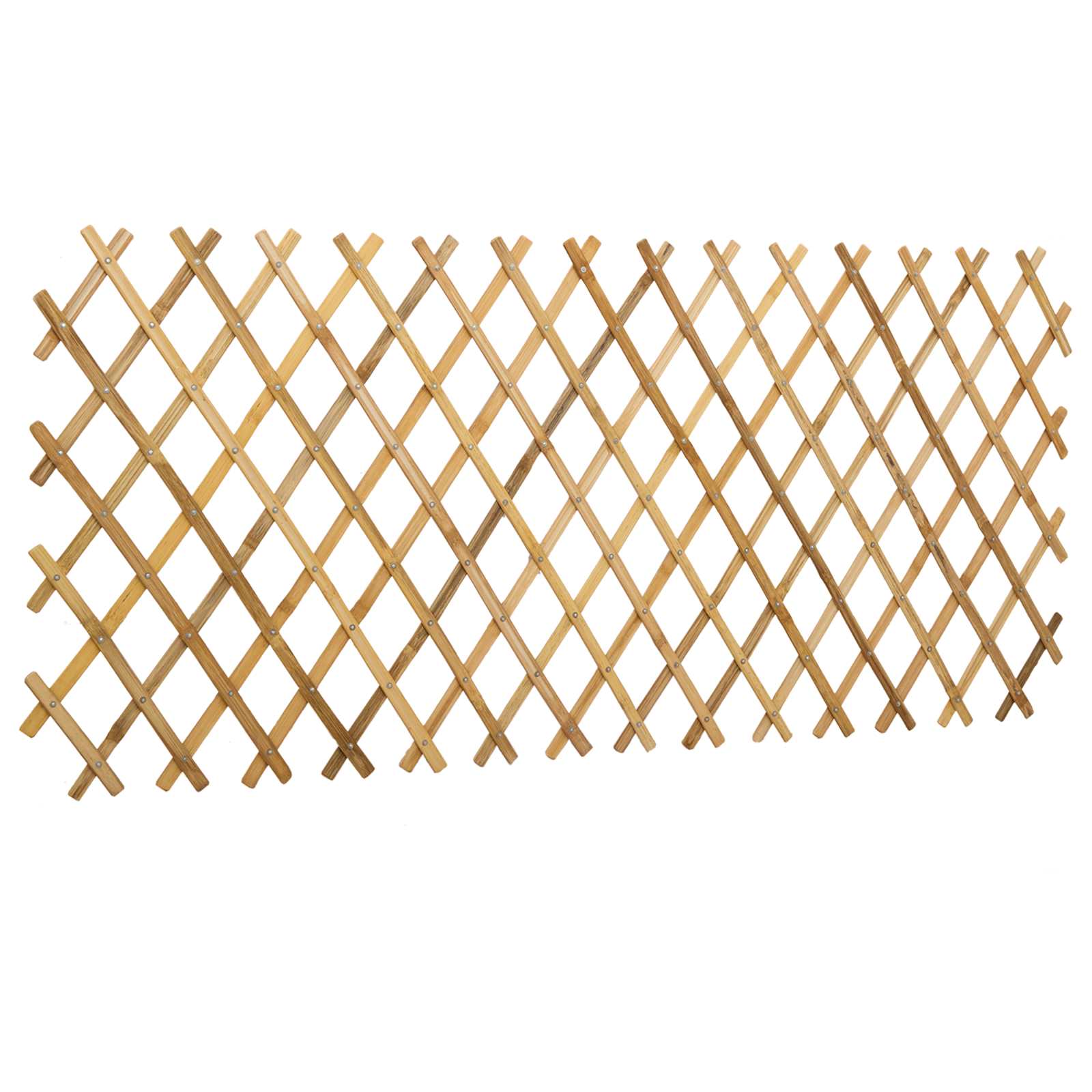 Proširiva rešetkasta ograda 2 pcs Svijetlosmeđa 100 x 105 cm