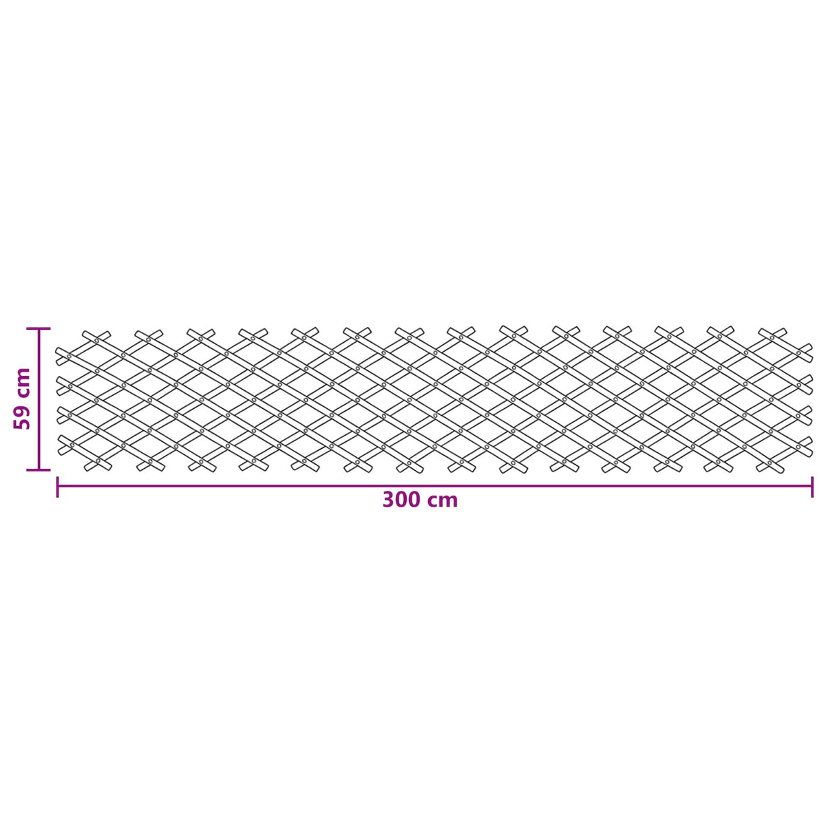Proširiva rešetkasta ograda 2 pcs Svijetlosmeđa 100 x 105 cm