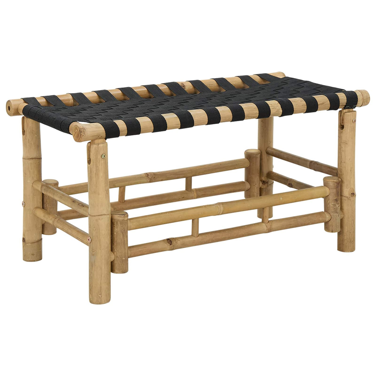 Vrtna klupa 80 x 38 x 40 cm Bambus Prirodna Pravokutni