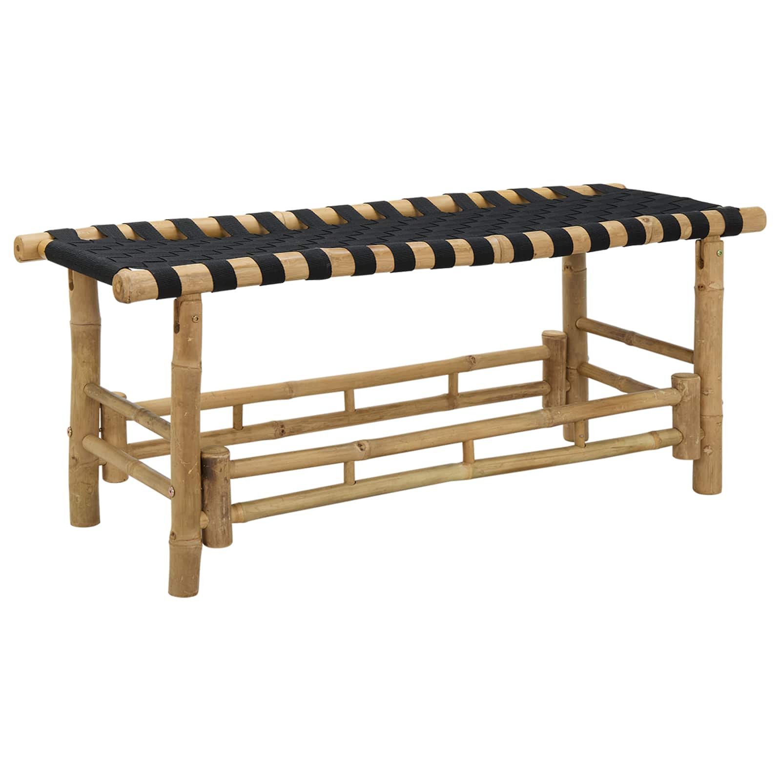 Vrtna klupa 110 x 38 x 40 cm Bambus Prirodna Pravokutni