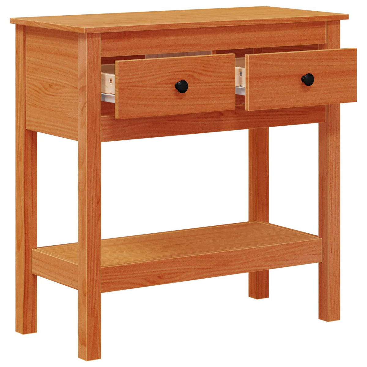 Konzolna stolica Vosak smeđa 75 x 35 x 75 cm Čvrsto borovo drvo