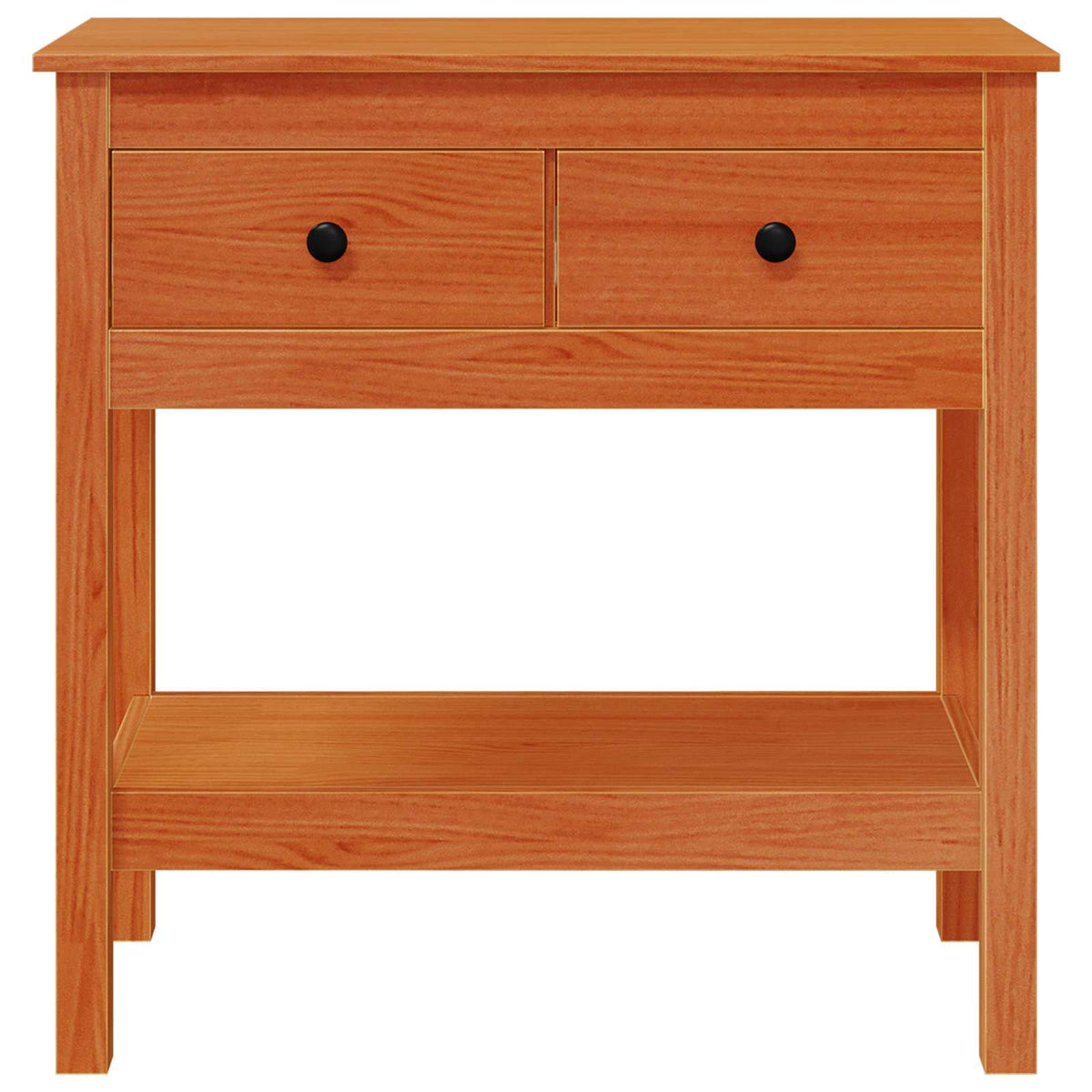 Konzolna stolica Vosak smeđa 75 x 35 x 75 cm Čvrsto borovo drvo
