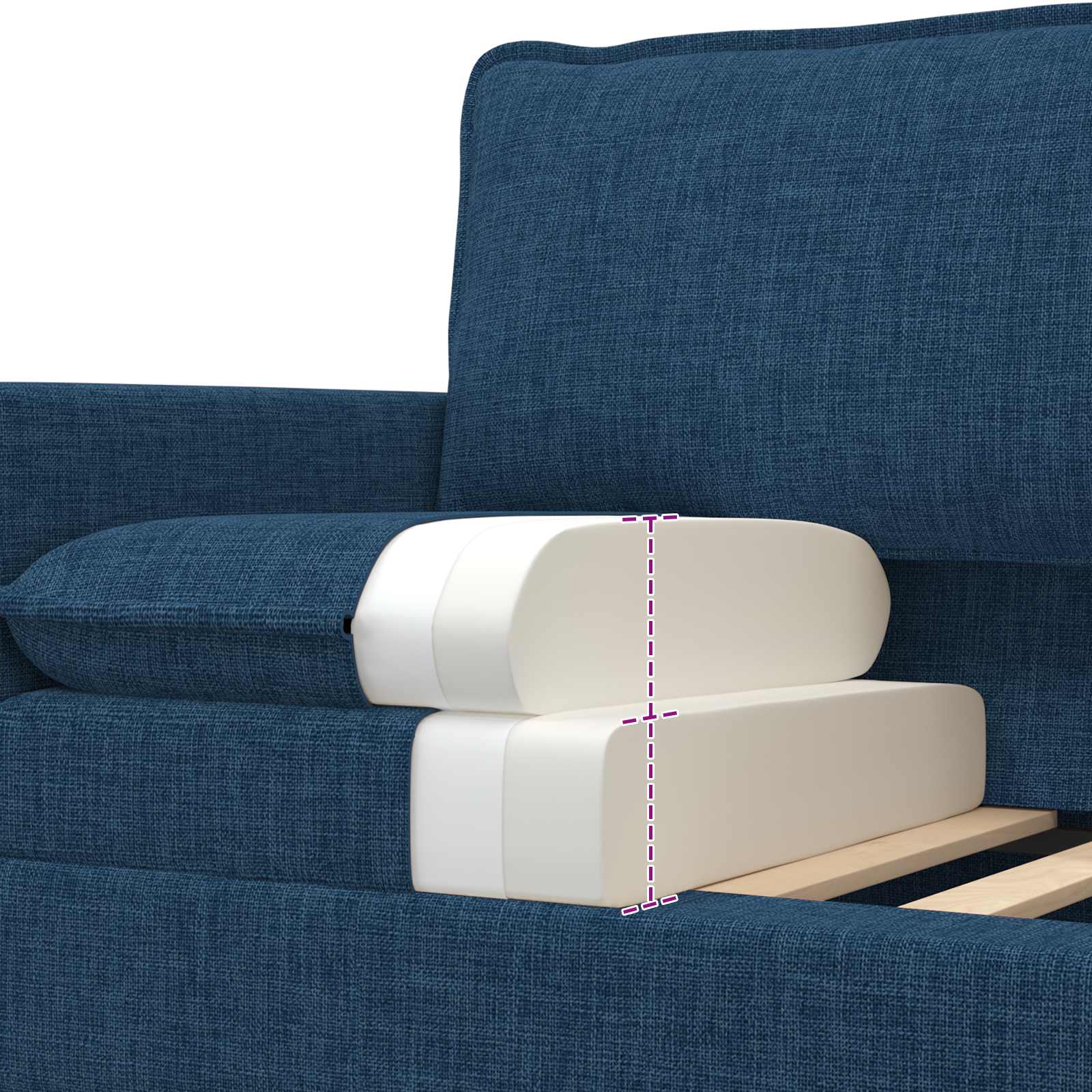 Sofa Plava 76 x 81 x 87,5 cm Tkanina