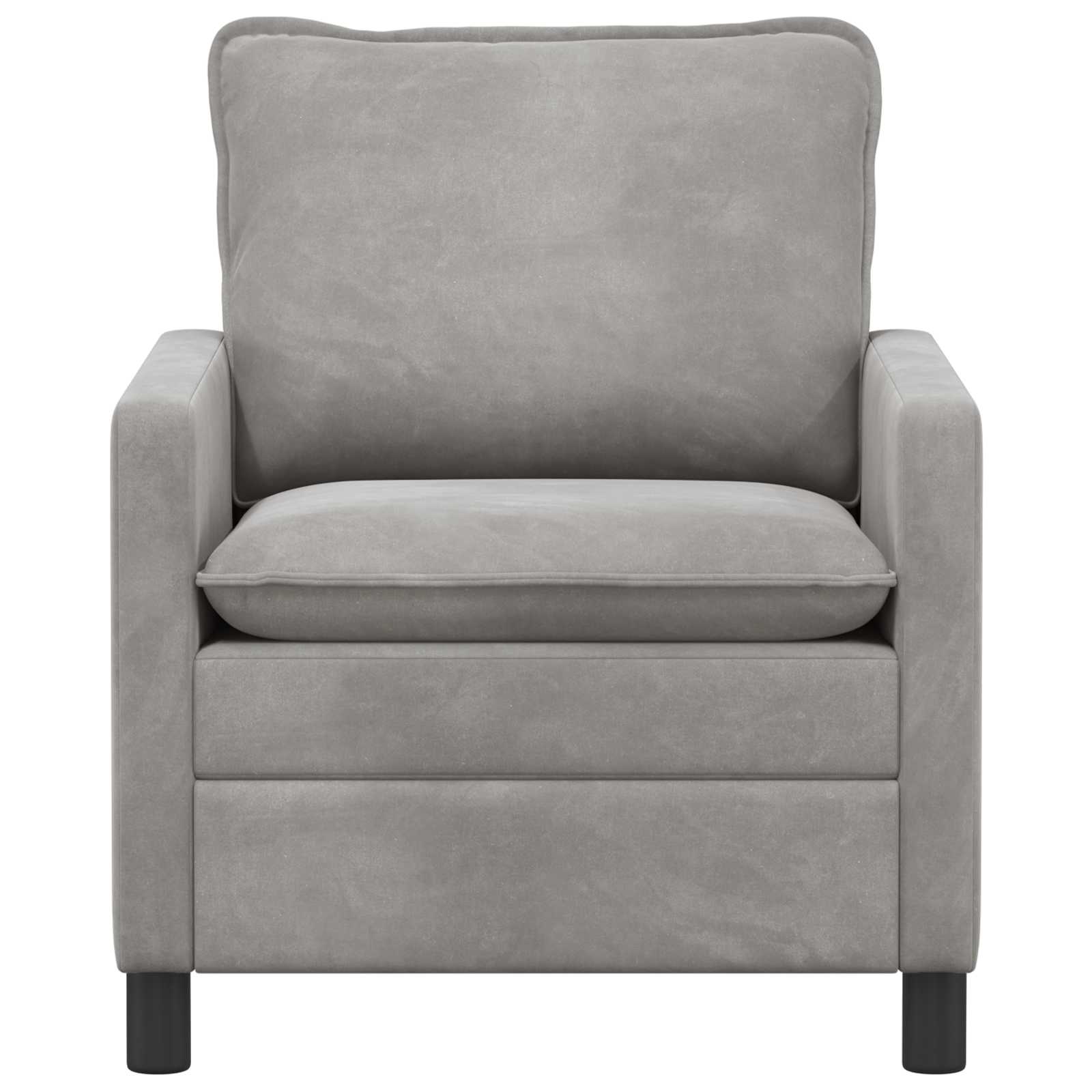 Sofa Svjetlosiva 76 x 81 x 87,5 cm Baršun