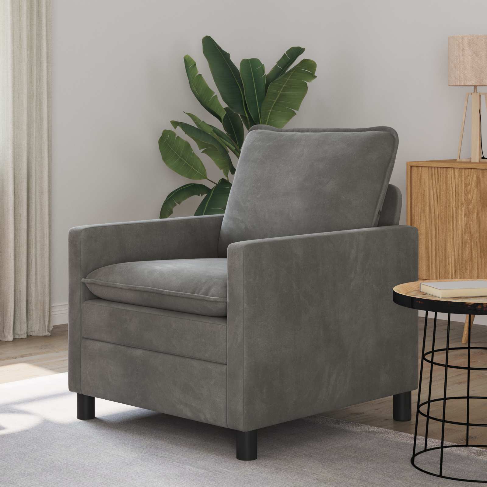 Sofa Tamnosiva 76 x 81 x 87,5 cm Baršun