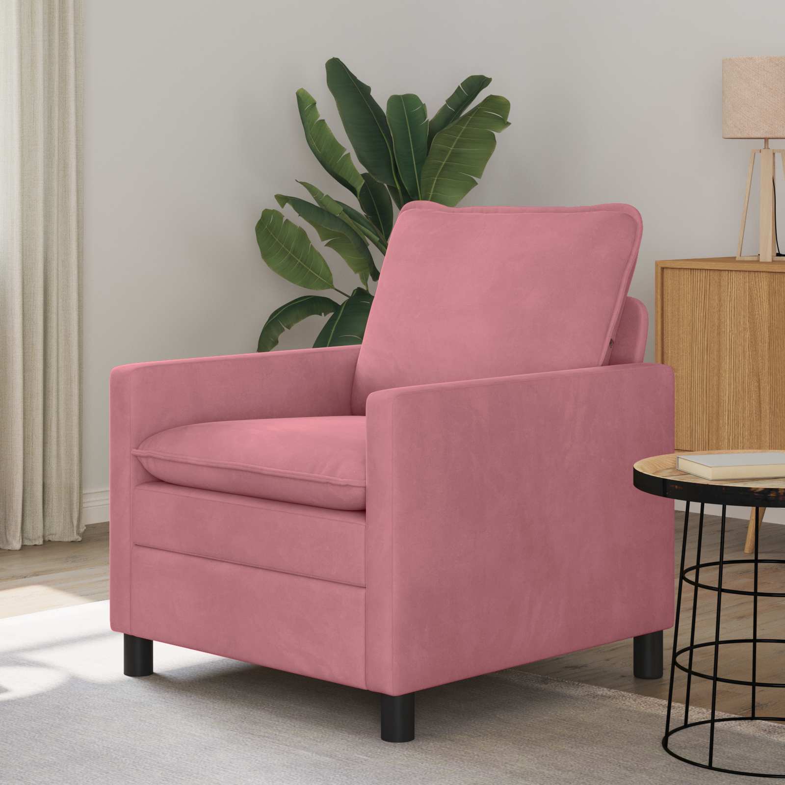 Sofa Ružičasta 76 x 81 x 87,5 cm Baršun