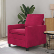 Sofa Vinska crvena 76 x 81 x 87,5 cm Baršun