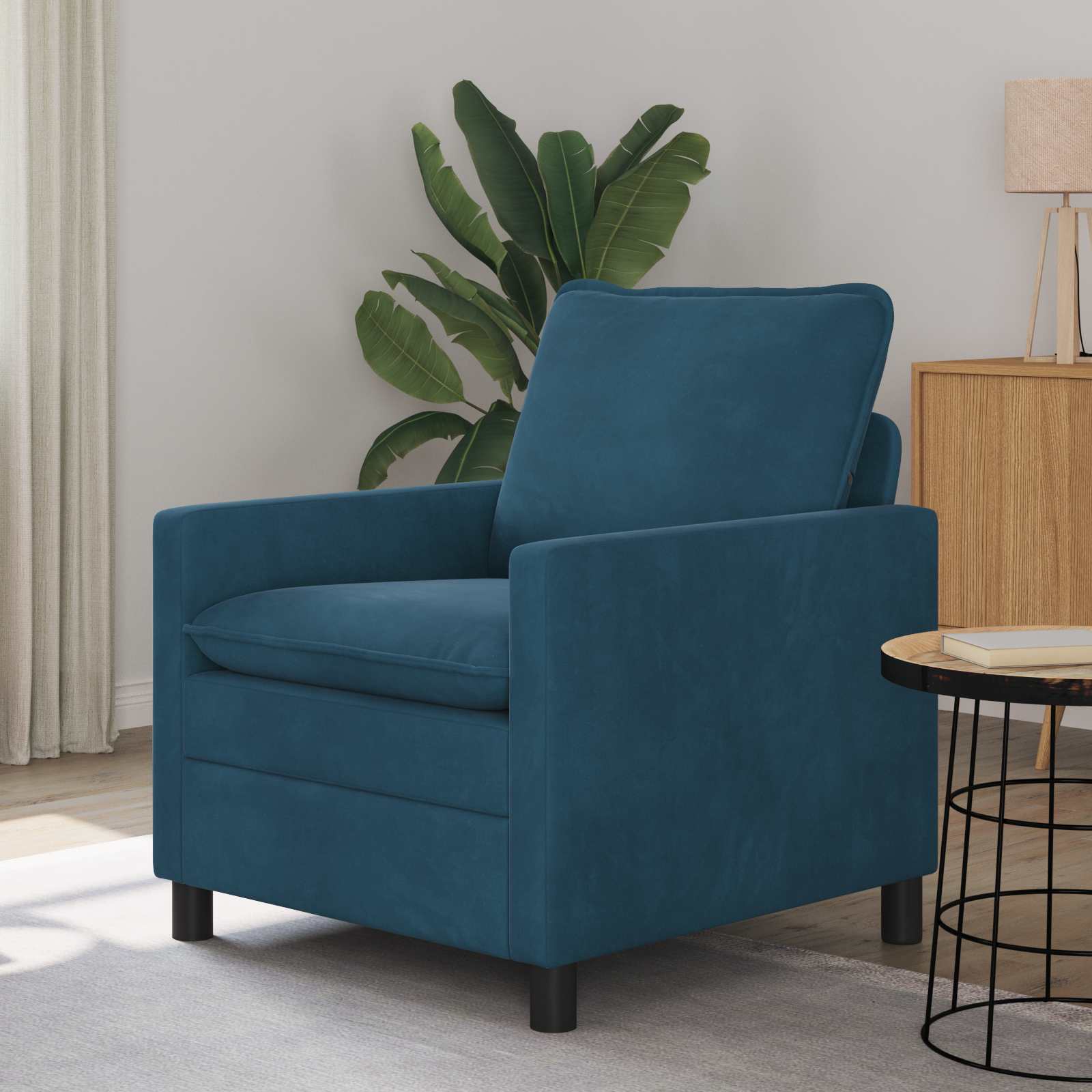 Sofa Plava 76 x 81 x 87,5 cm Baršun