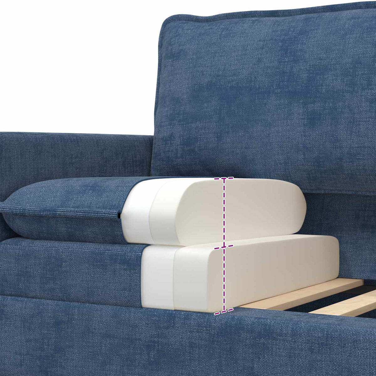 Sofa Plava 76 x 81 x 87,5 cm Poliester