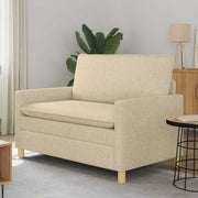 Sofa Krem 126 x 81 x 87,5 cm Tkanina