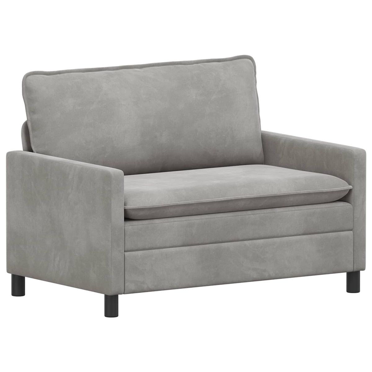 Sofa Svjetlosiva 126 x 81 x 87,5 cm Baršun