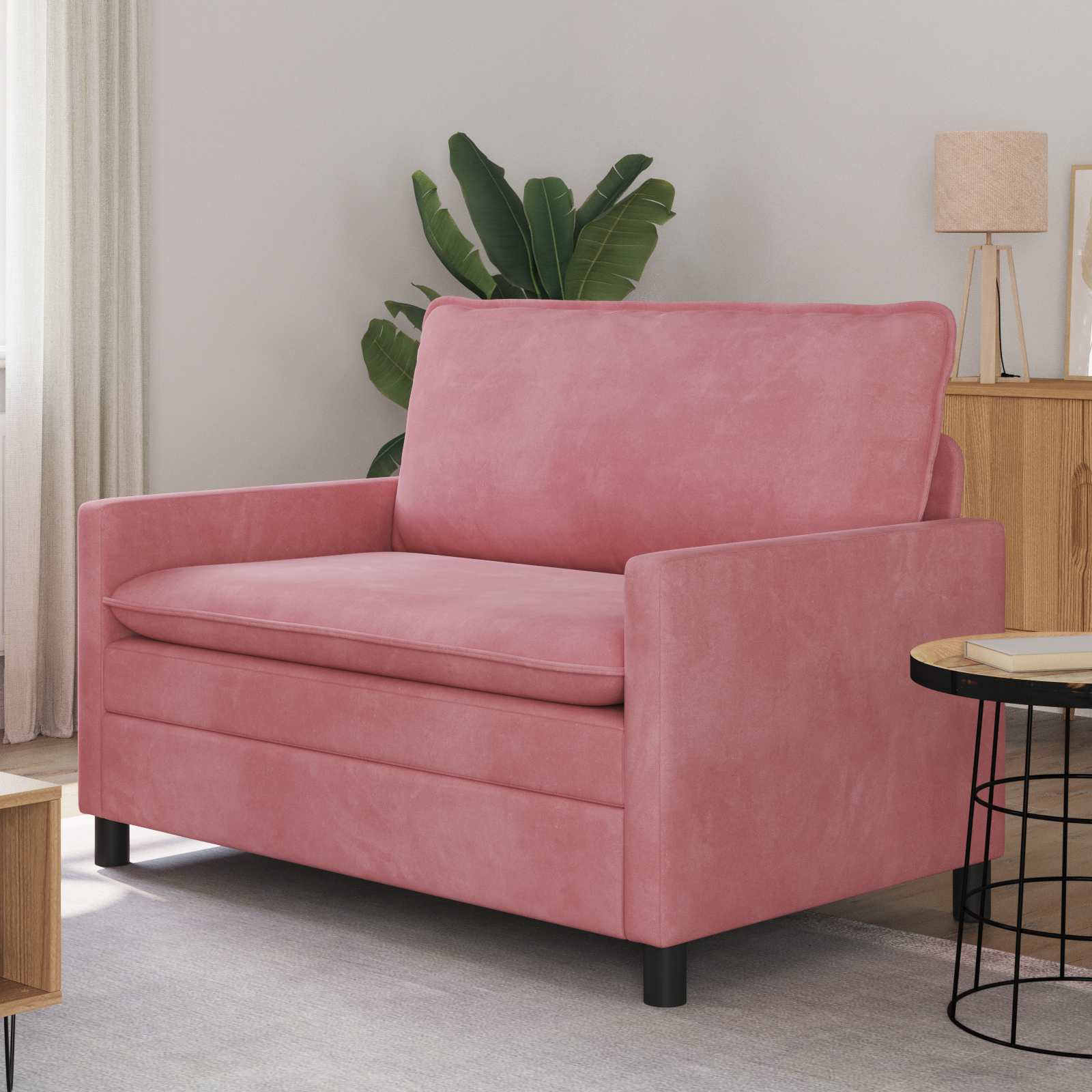 Sofa Ružičasta 126 x 81 x 87,5 cm Baršun