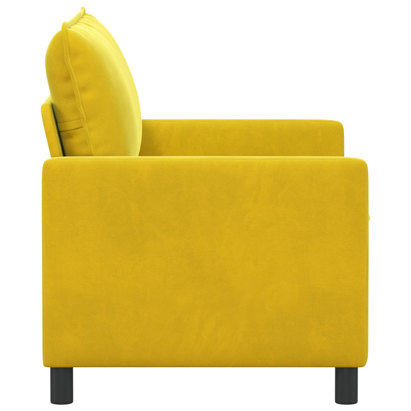 Sofa Žuta 126 x 81 x 87,5 cm Baršun