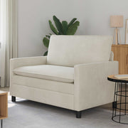Sofa Krem 126 x 81 x 87,5 cm Baršun