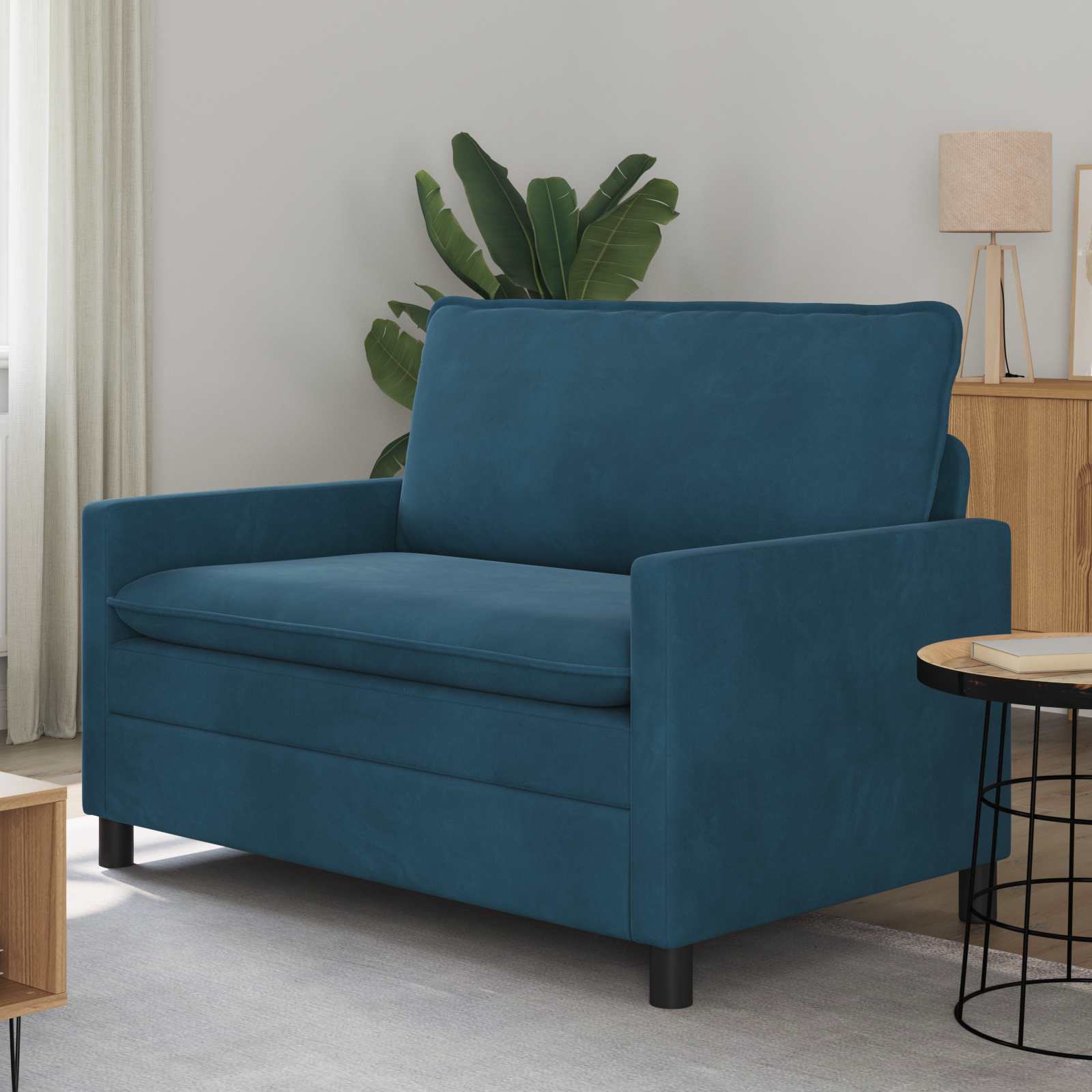 Sofa Plava 126 x 81 x 87,5 cm Baršun