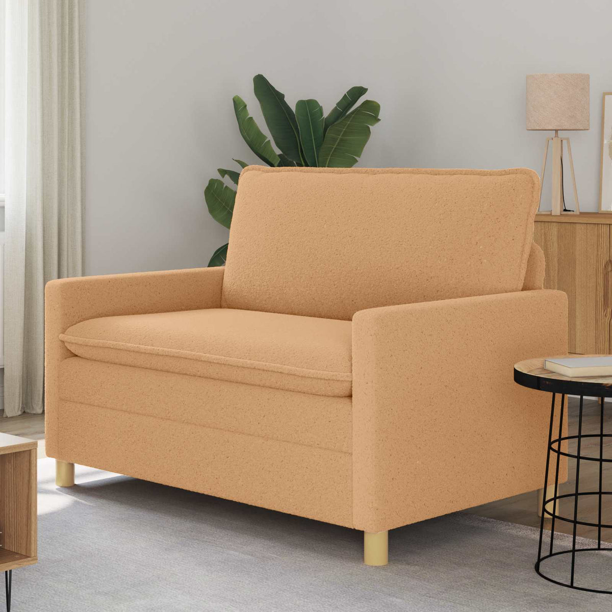 Sofa Bež 126 x 81 x 87,5 cm Tkanina