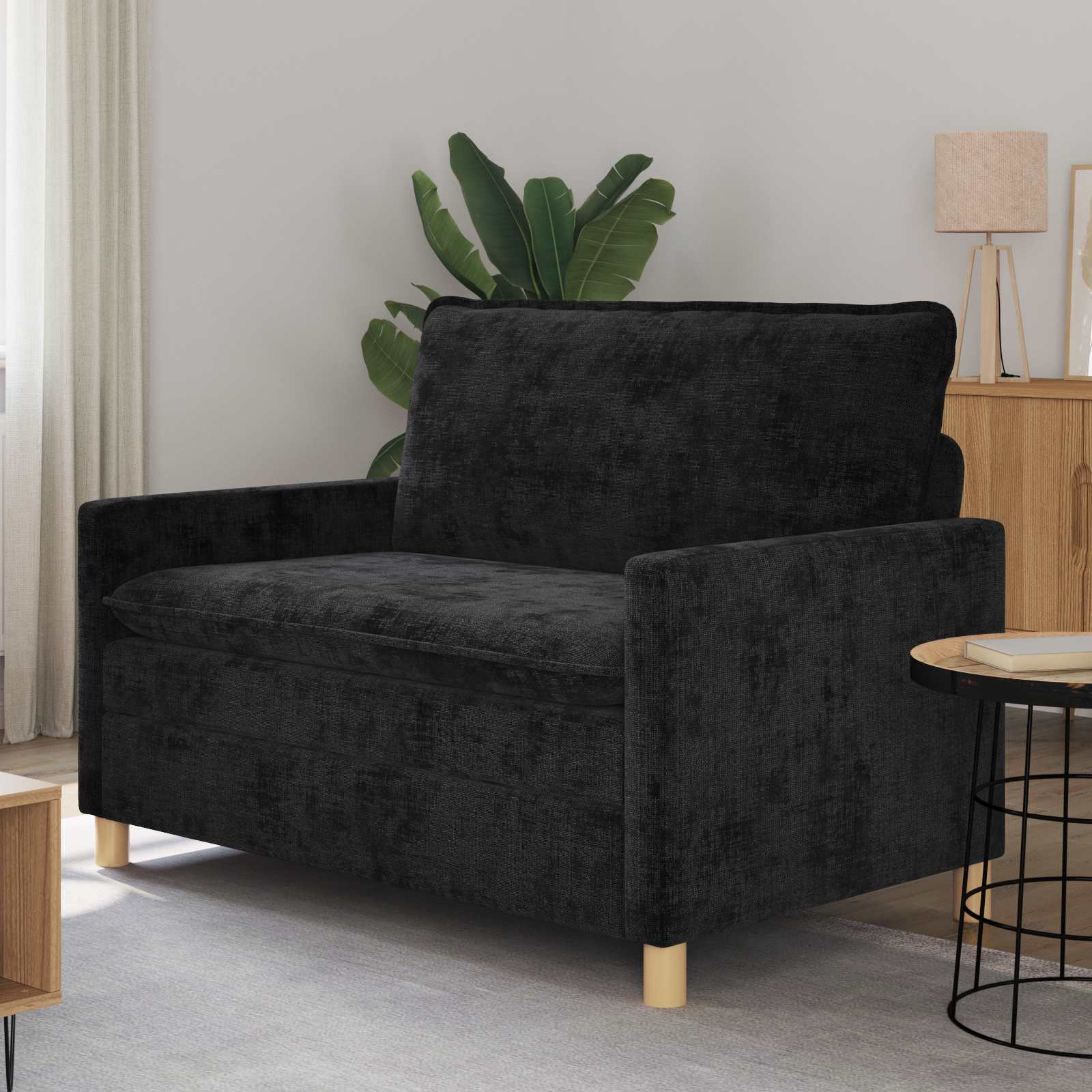 Sofa Crna 126 x 81 x 87,5 cm Poliester