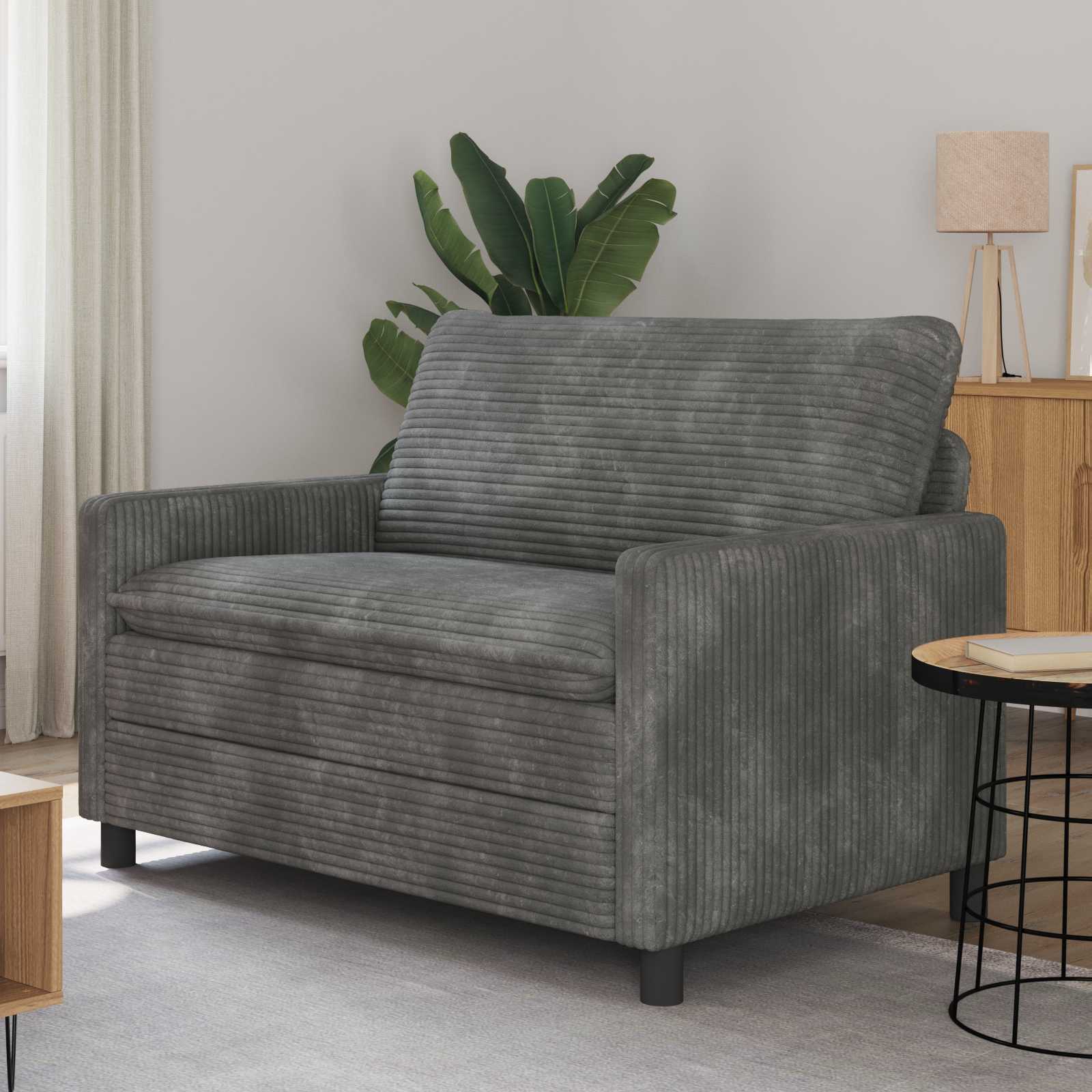Sofa Svjetlosiva 126 x 81 x 87,5 cm Poliester