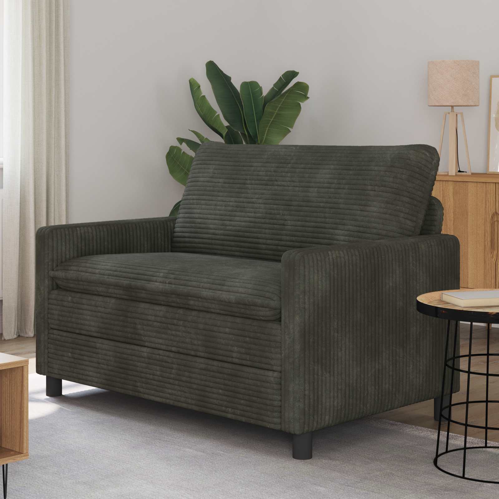 Sofa Antracit 126 x 81 x 87,5 cm Poliester