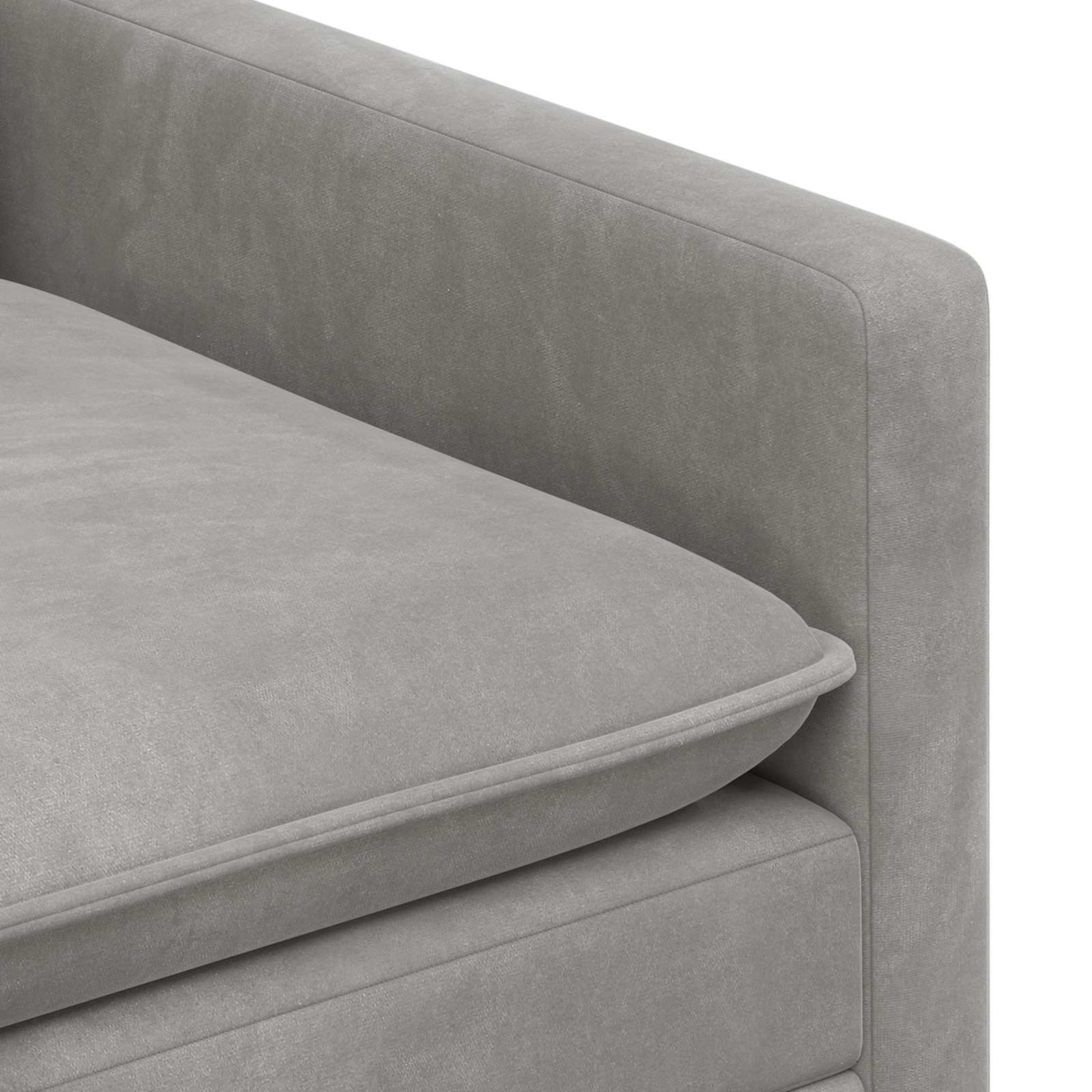 Sofa Svjetlosiva 156 x 81 x 87,5 cm Baršun