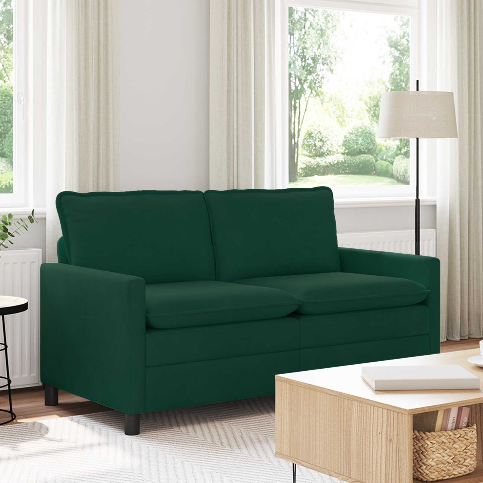 Sofa Tamnozelena 156 x 81 x 87,5 cm Baršun