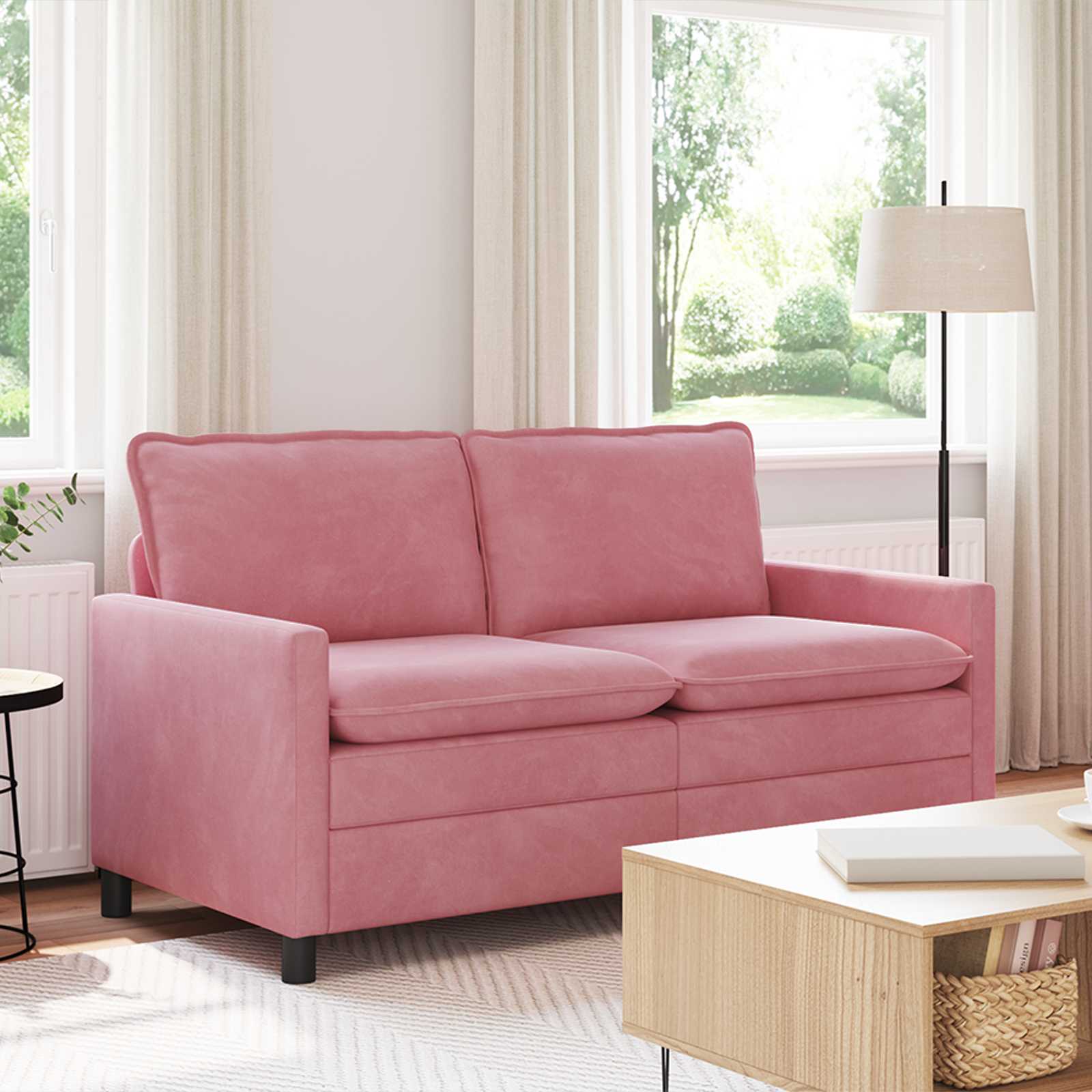 Sofa Ružičasta 156 x 81 x 87,5 cm Baršun