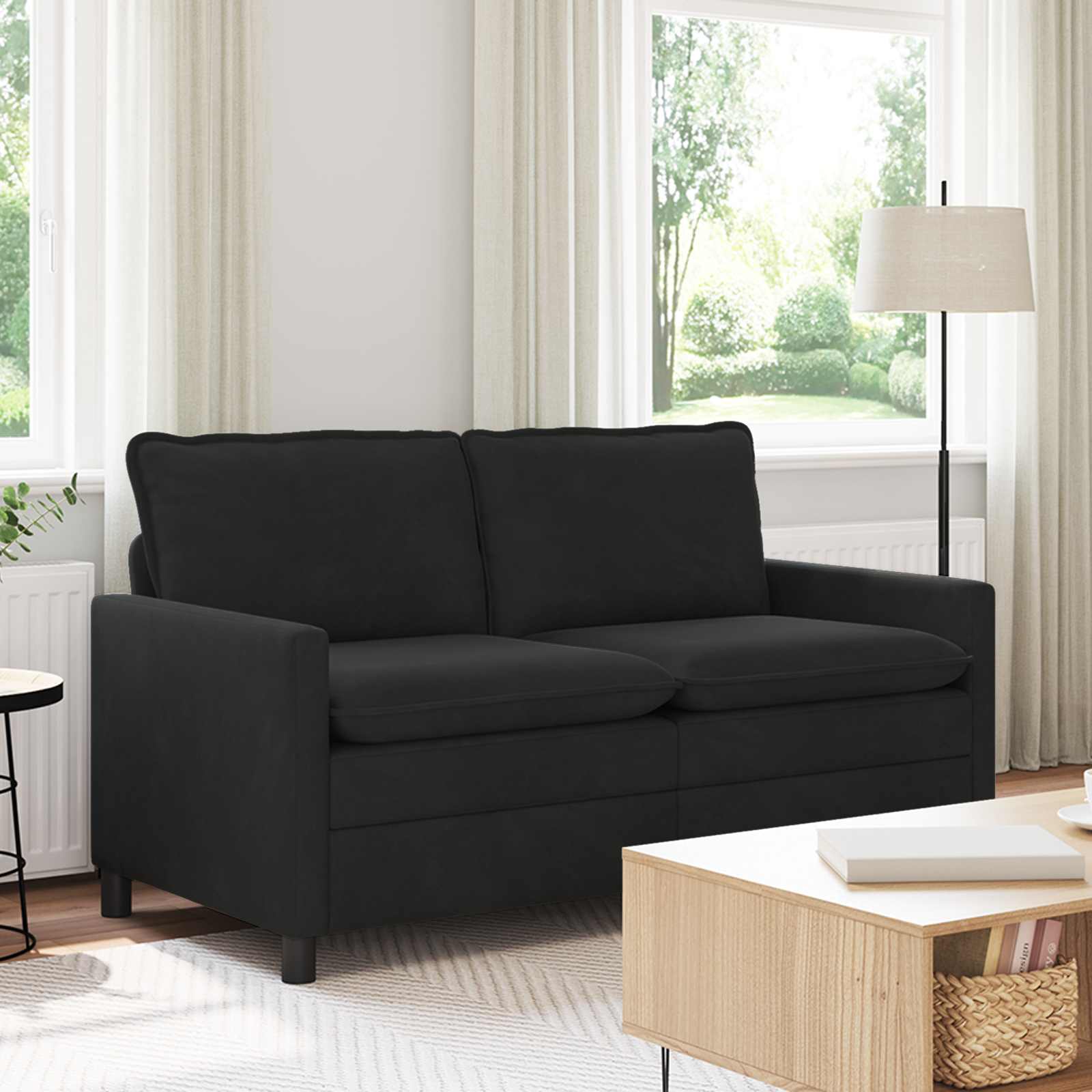 Sofa Crna 156 x 81 x 87,5 cm Baršun