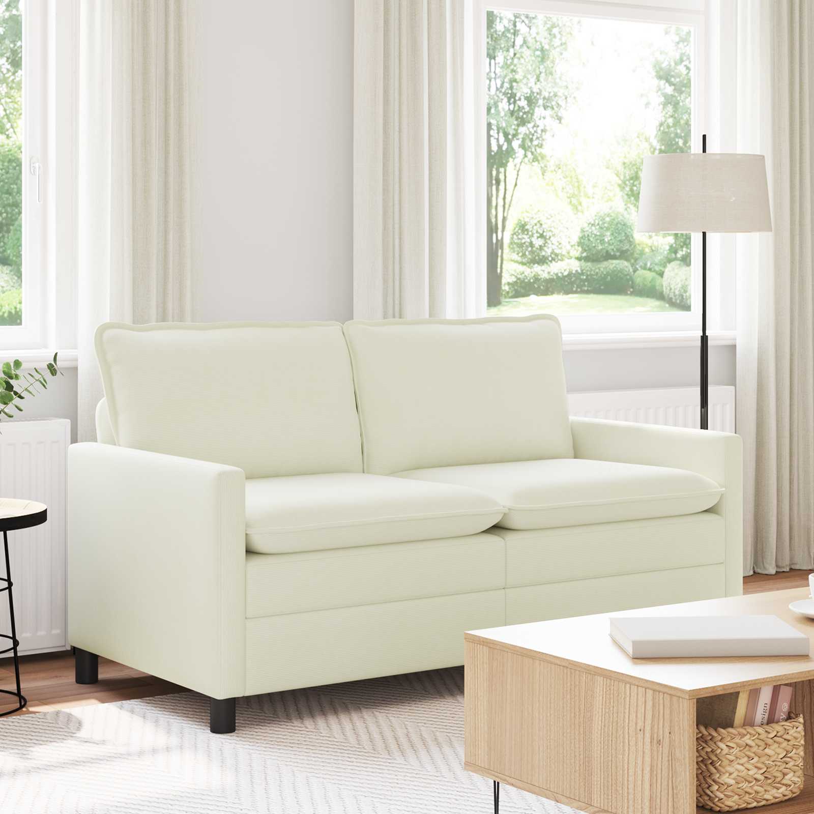Sofa Krem 156 x 81 x 87,5 cm Tkanina