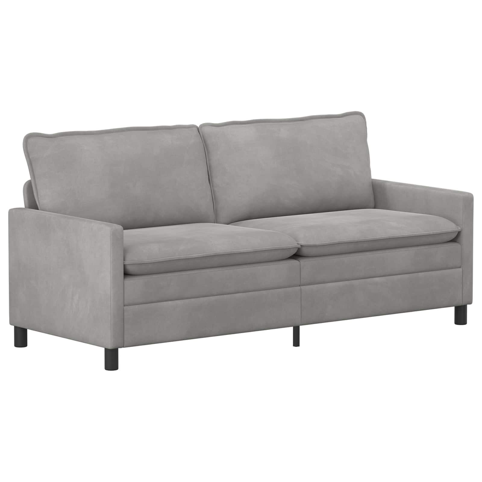 Sofa Svjetlosiva 196 x 81 x 87,5 cm Baršun