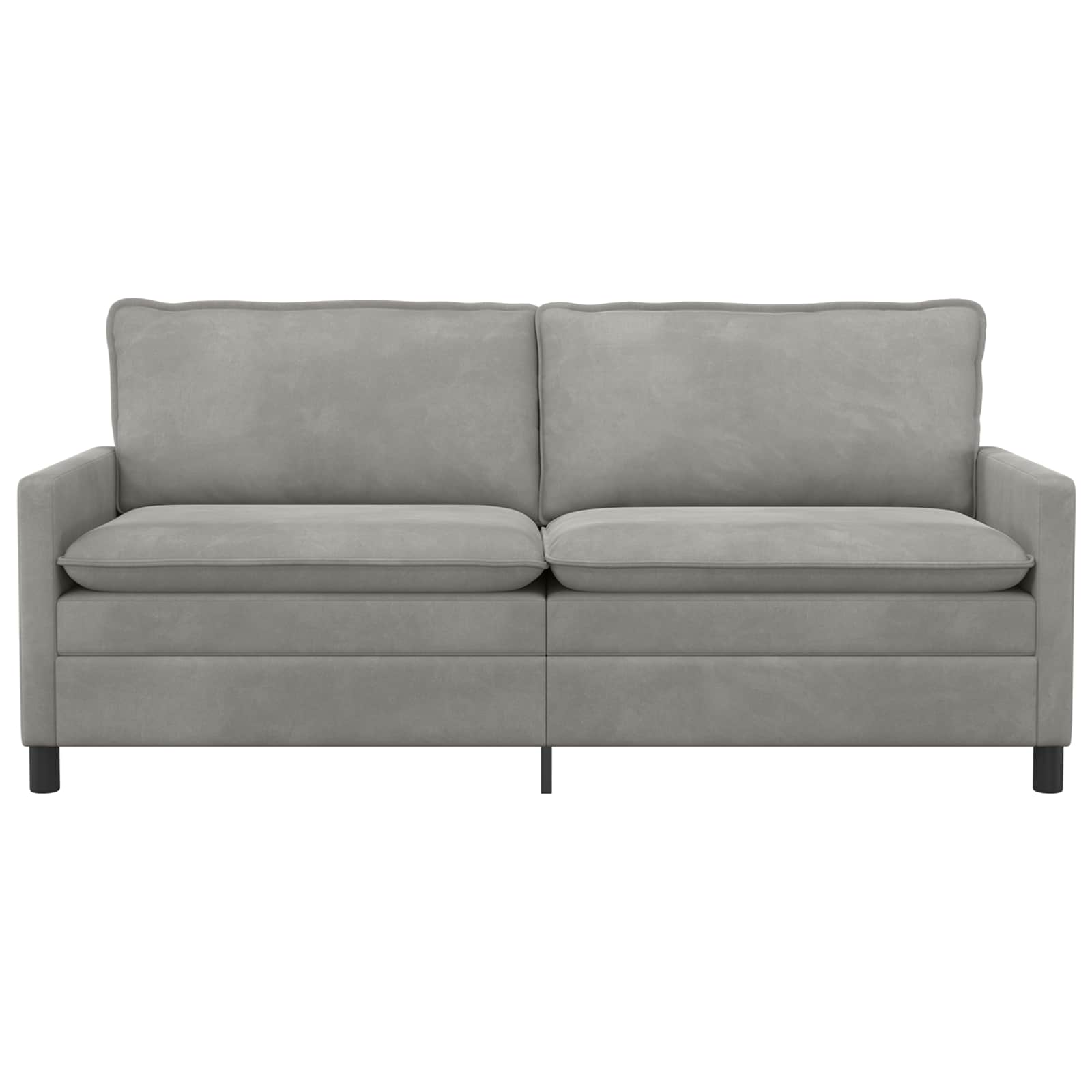 Sofa Svjetlosiva 196 x 81 x 87,5 cm Baršun