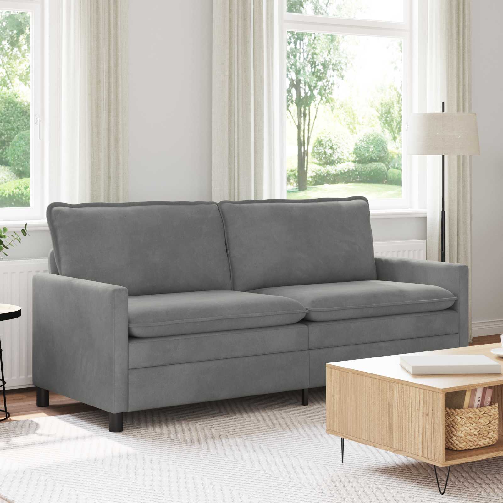 Sofa Tamnosiva 196 x 81 x 87,5 cm Baršun