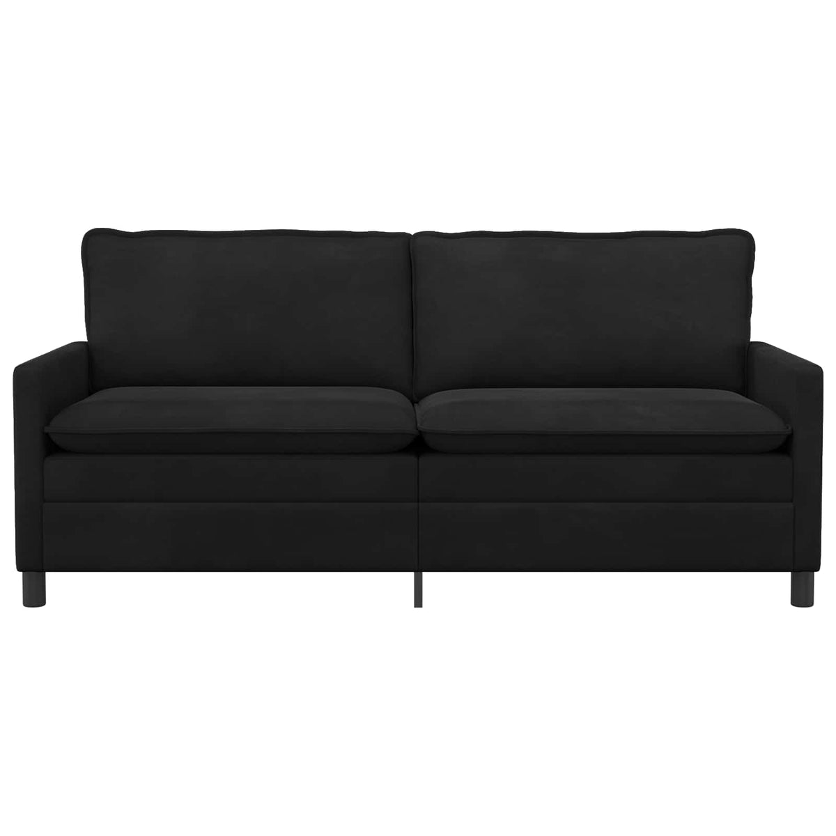 Sofa Crna 196 x 81 x 87,5 cm Baršun