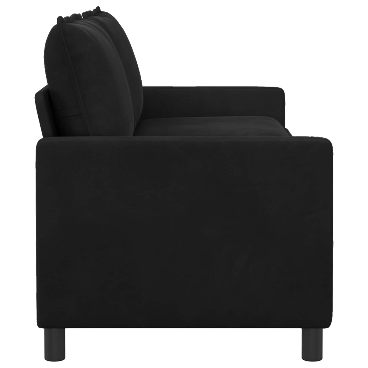 Sofa Crna 196 x 81 x 87,5 cm Baršun