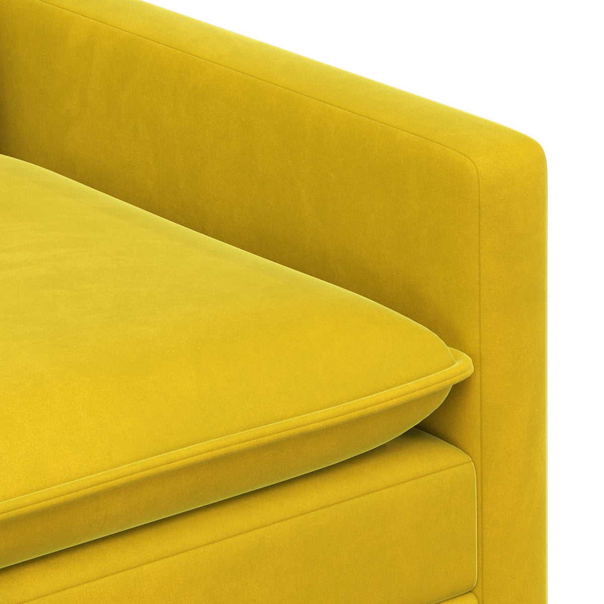 Sofa Žuta 196 x 81 x 87,5 cm Baršun