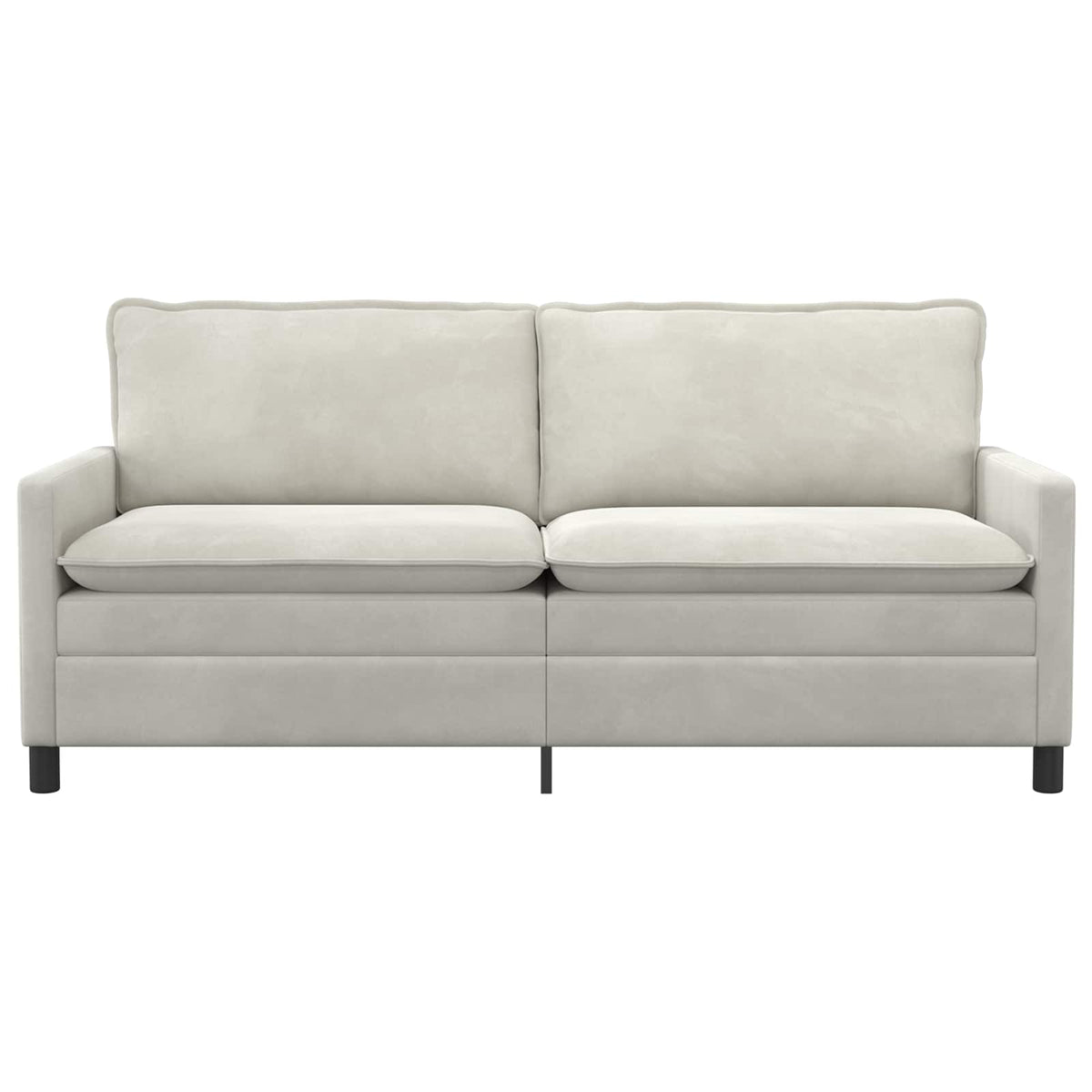 Sofa Krem 196 x 81 x 87,5 cm Baršun