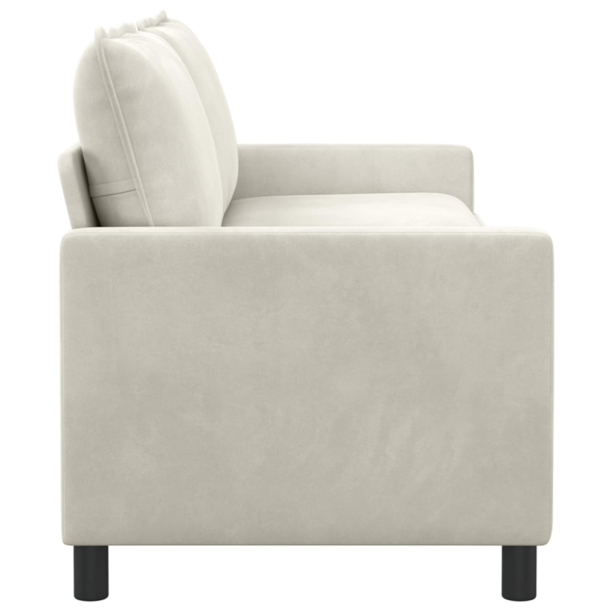 Sofa Krem 196 x 81 x 87,5 cm Baršun