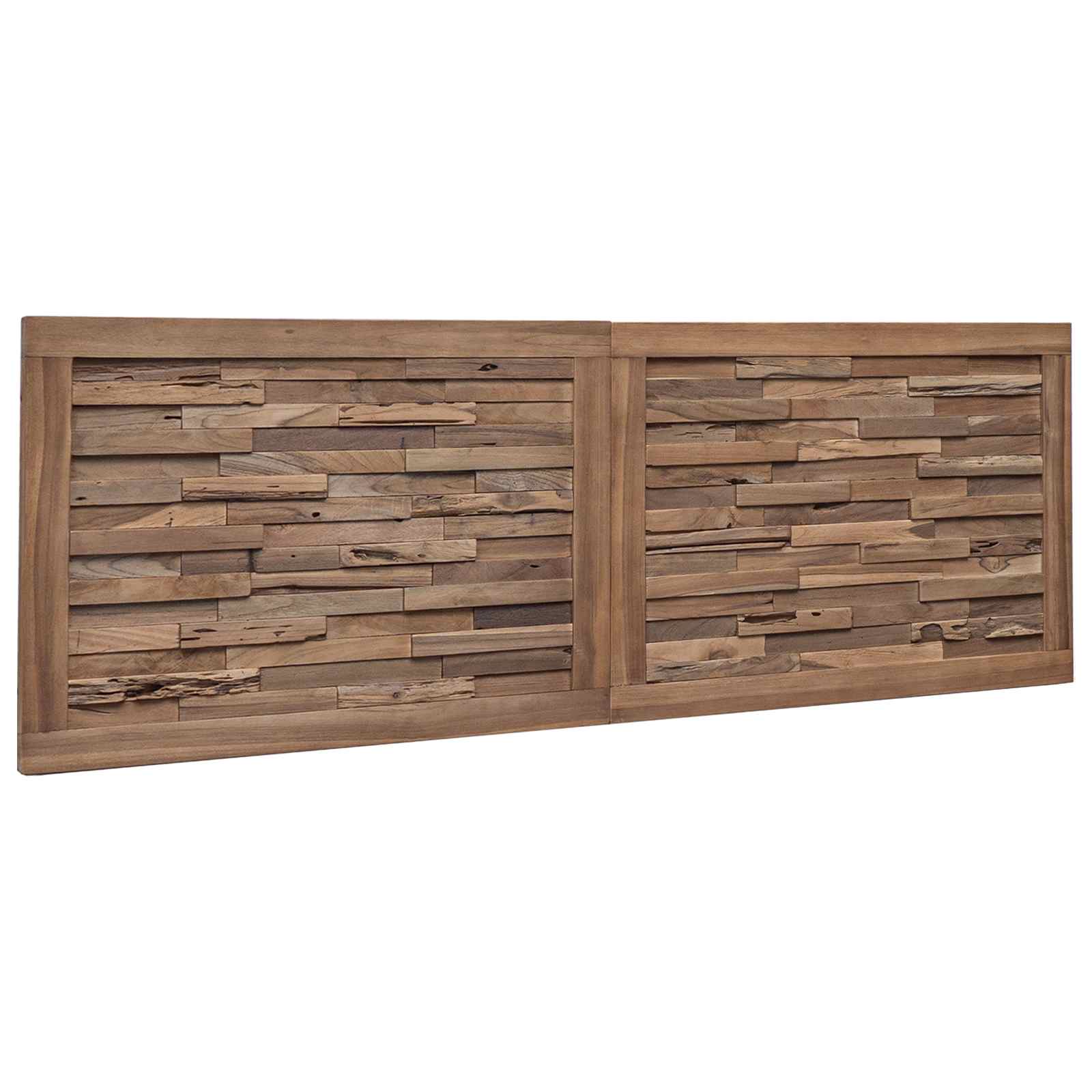 Uzglavlje Zidne Prirodna 140 cm Čvrsto teak drvo