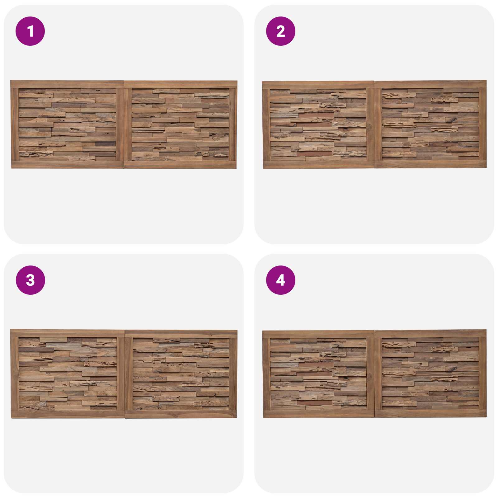 Uzglavlje Zidne Prirodna 140 cm Čvrsto teak drvo