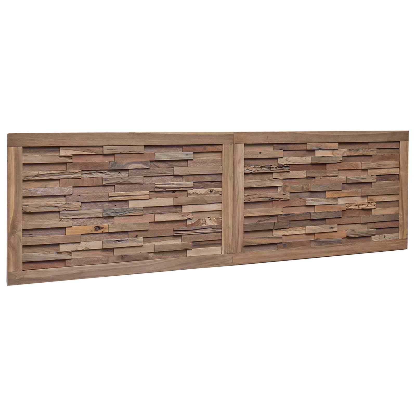 Uzglavlje Zidne Prirodna 180 cm Čvrsto teak drvo