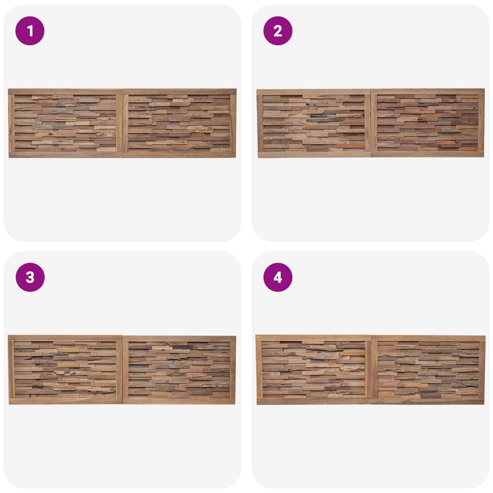 Uzglavlje Zidne Prirodna 180 cm Čvrsto teak drvo