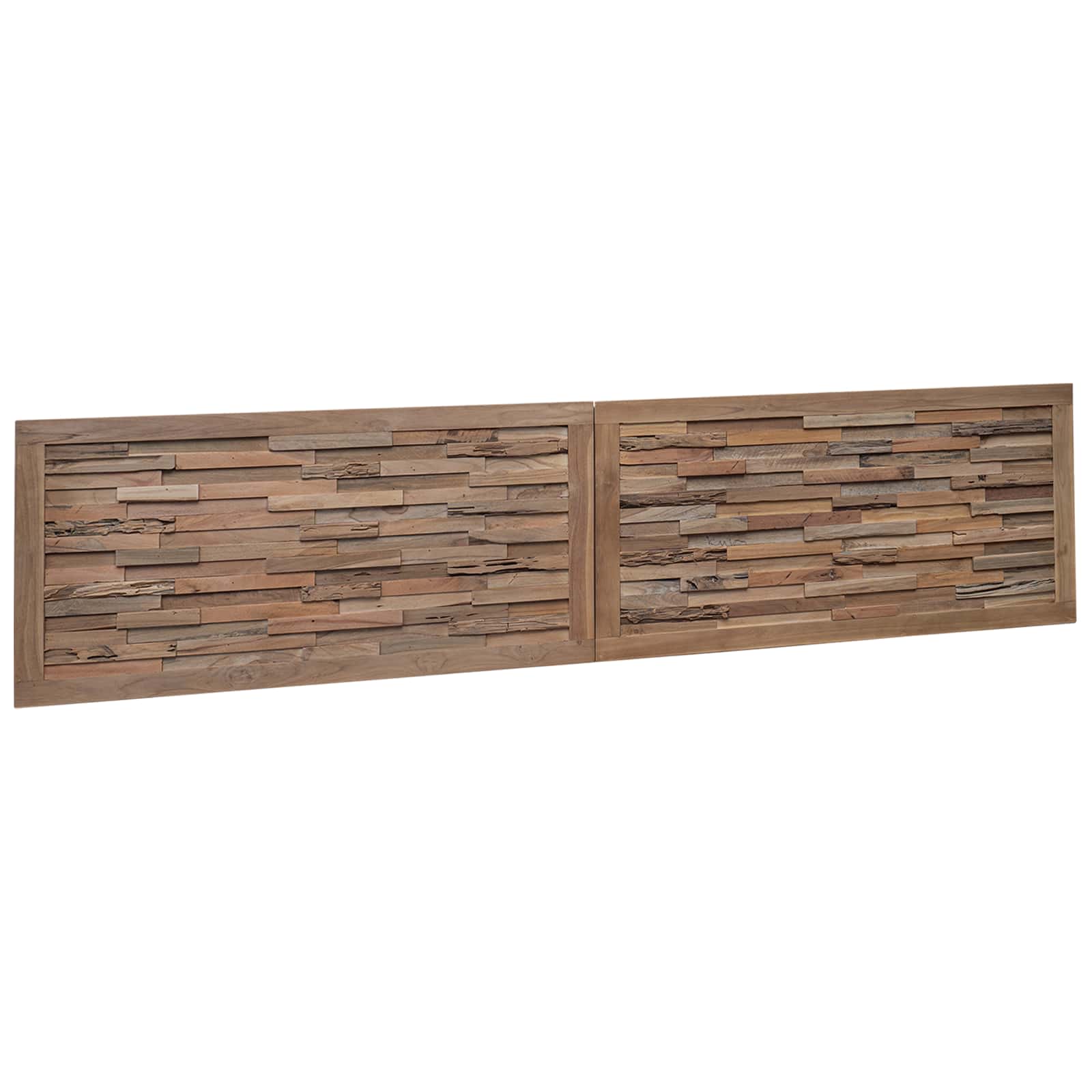 Uzglavlje Zidne Prirodna 200 cm Čvrsto teak drvo