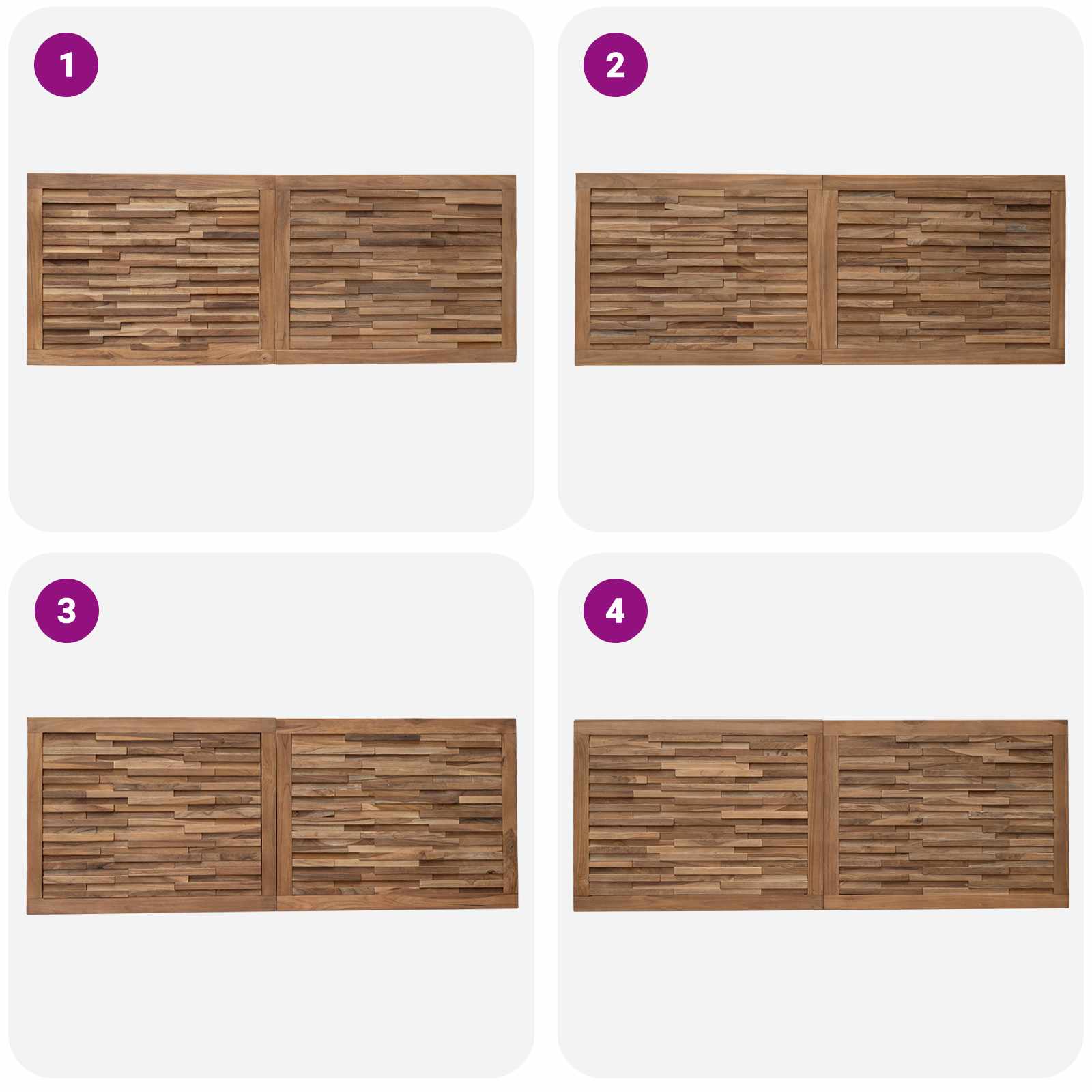Uzglavlje Zidne Prirodna 140 cm Čvrsto teak drvo