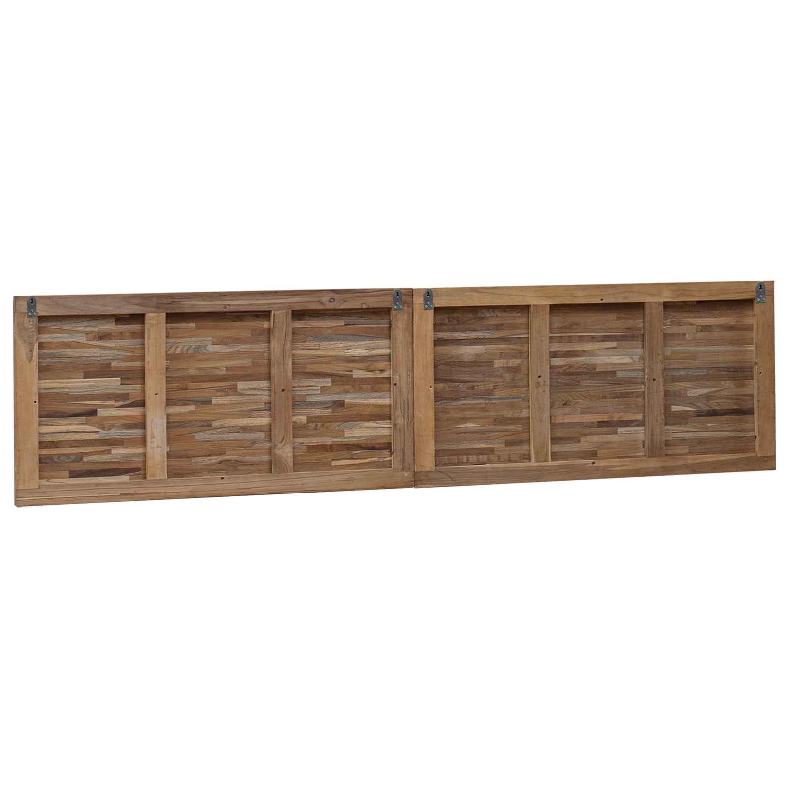 Uzglavlje Zidne Prirodna 200 cm Čvrsto teak drvo